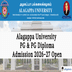 Alagappa University PG Admission 2026-27 Begins; Apply by May 20  @alagappauniversity.ac.in